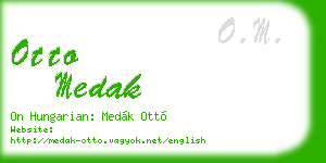 otto medak business card